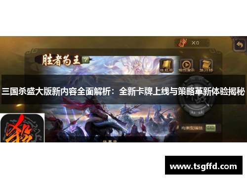 三国杀盛大版新内容全面解析：全新卡牌上线与策略革新体验揭秘